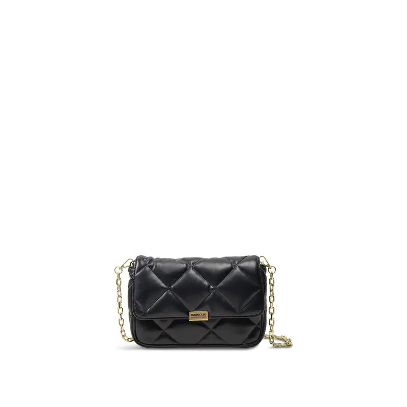 Soft Quilt Shoulder Bag Black