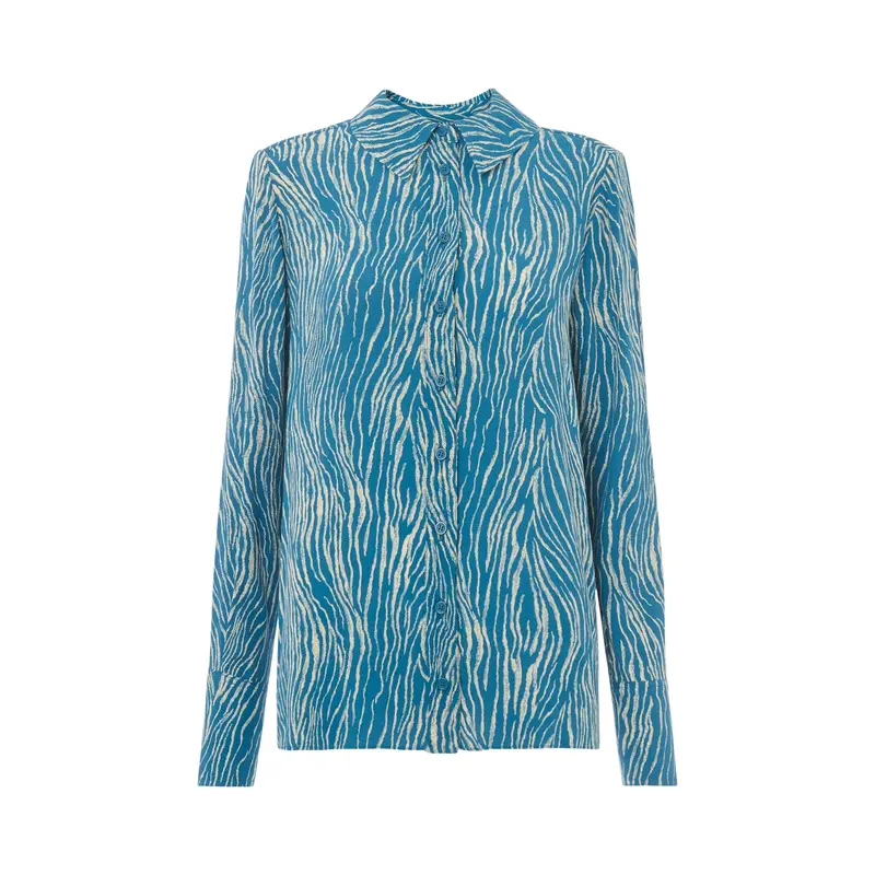 Zebra Button Through Shirt