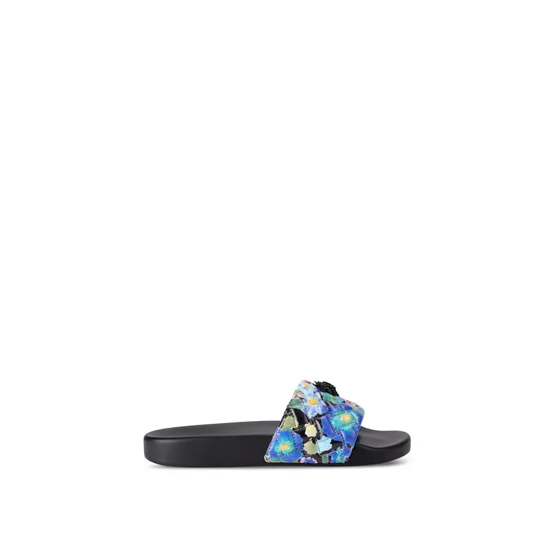 Meena Embellished Slides Black
