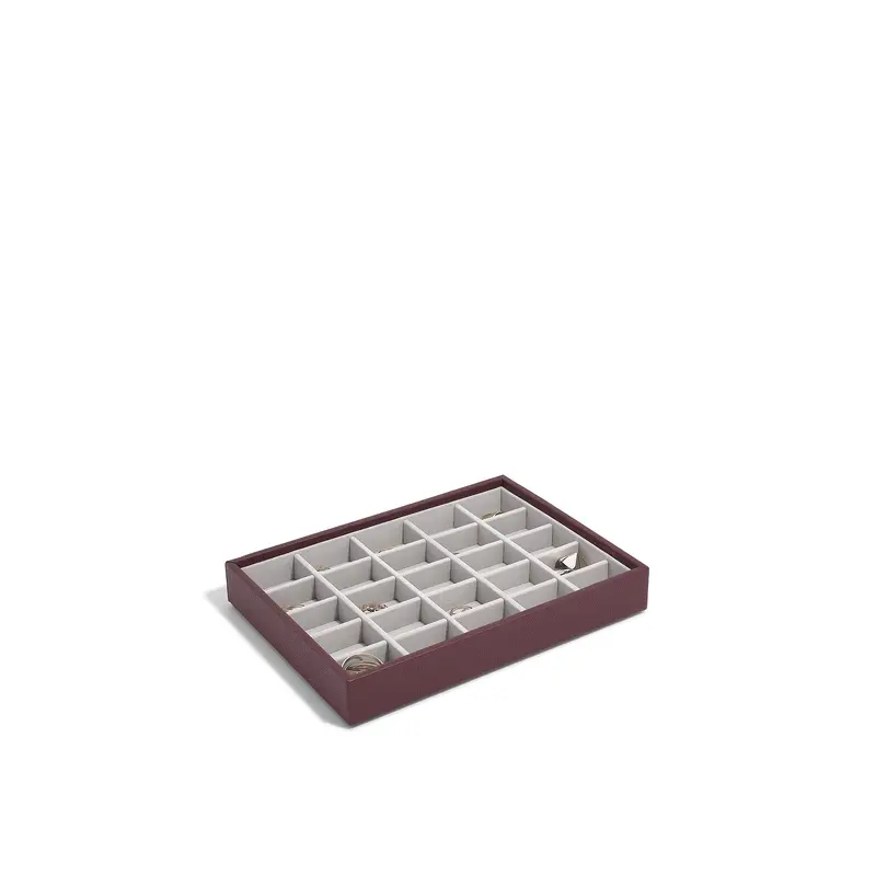 Classic Trinket Layer Jewellery Box Burgundy