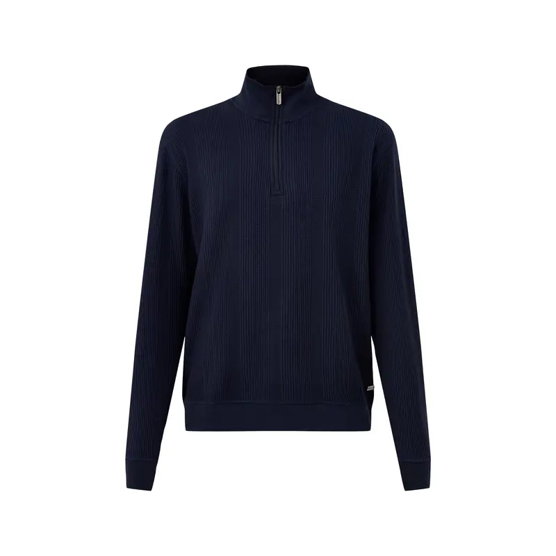 Structure 1/4 Zip Long Sleeves Dark Blue