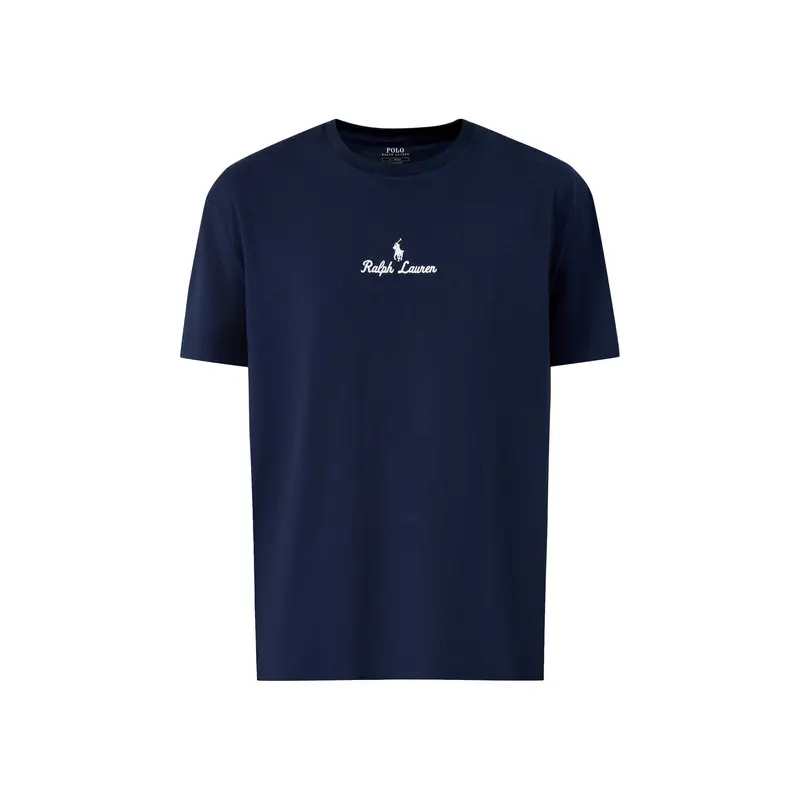Rope&Logo Stitching Tee Aviator Navy