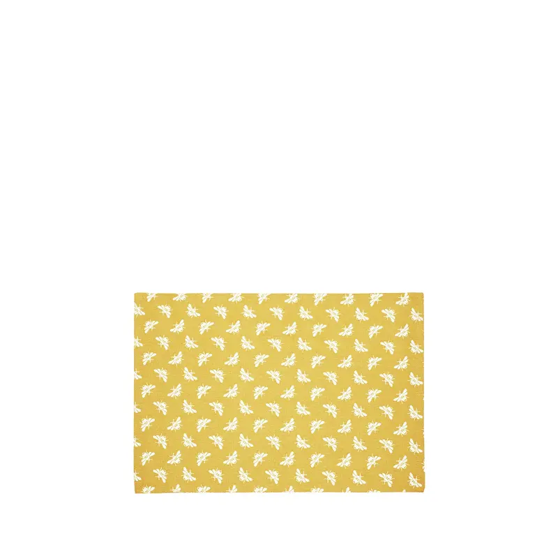 Bee Reversible Placemat Ochre Set Of 2
