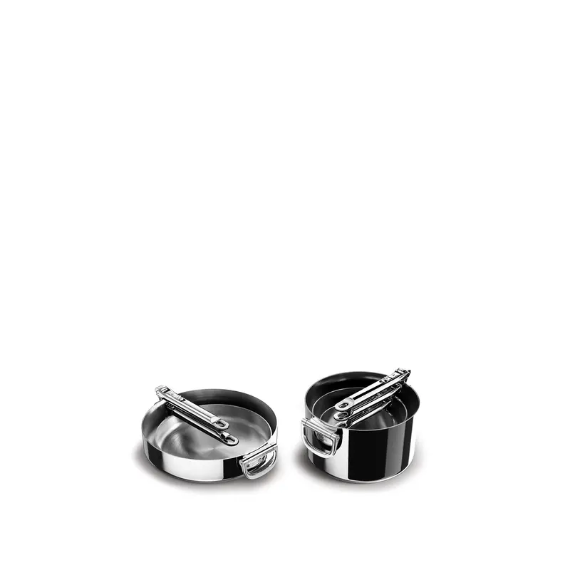 Space Steel 5 Piece Stainless Steel Saucepan Set