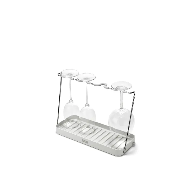 DrySmart Wine Glass Drying Rack Light Stone