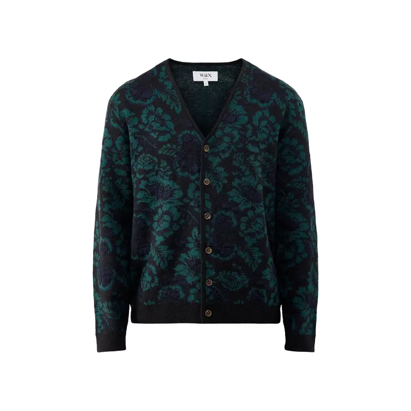 Alban Cardigan Black Green