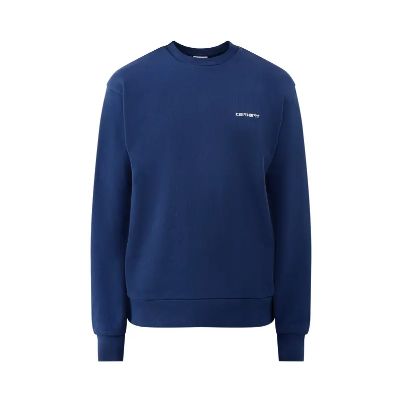 Script Embroidery Sweat Jupiter White