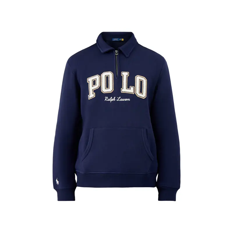 1/4 Zip Collar Polo Sweatshirt Cruise Navy