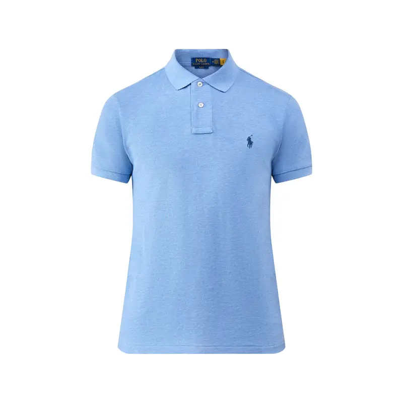 Slim Fit Polo Top Soft Royal Heather