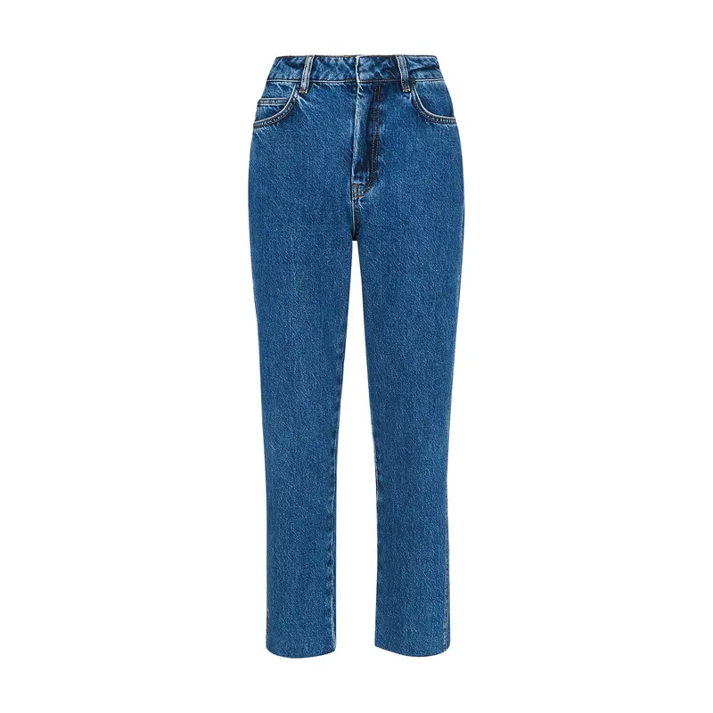 Denim Authentic Slim Frayed Jean
