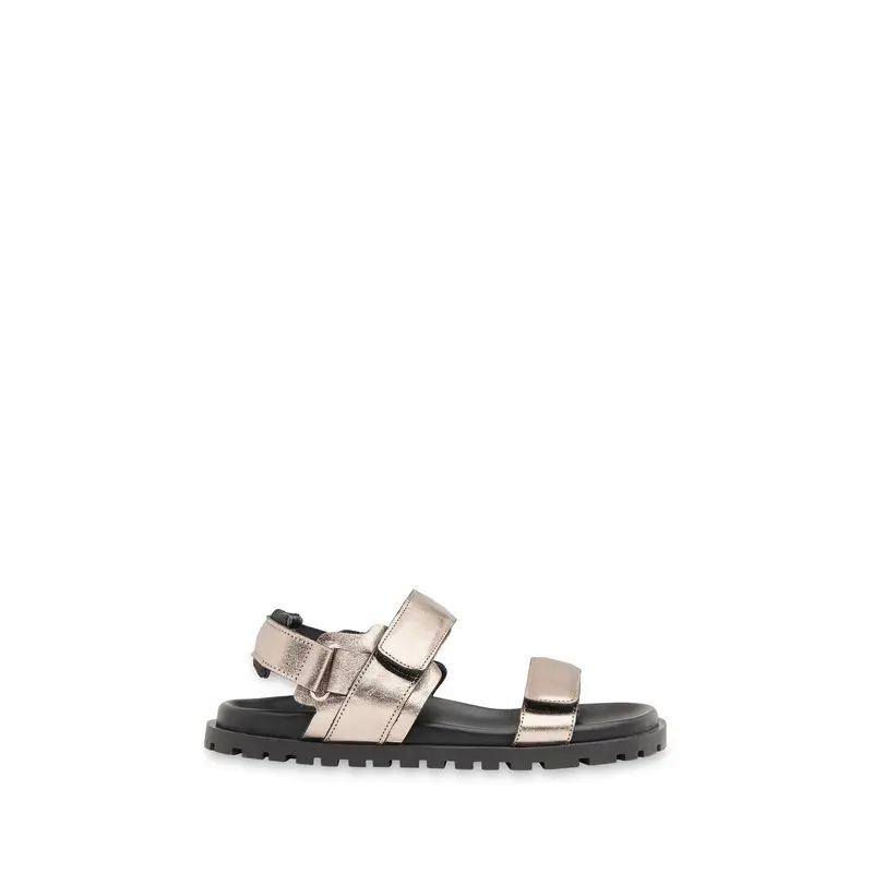 Pewter Ria Sporty Velcro Sandal