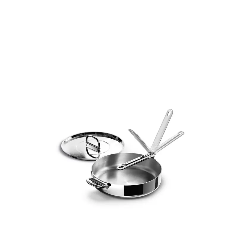 Space Steel Stainless Steel Saute pan with Lid 28cm