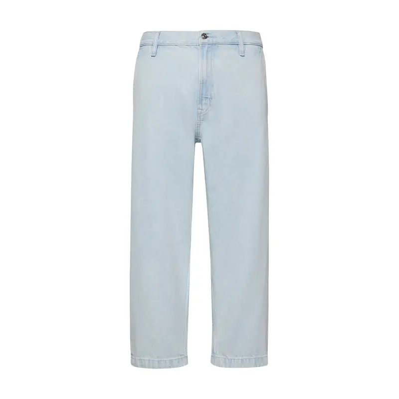 High Rise Cropped Tapered Jeans