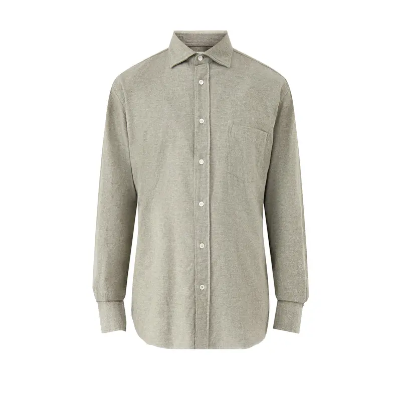 Paul Melange Flannel Woven Shirt Green