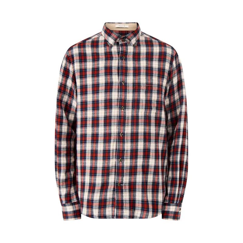 Windblown Flannel Check Shirt Modern Rust