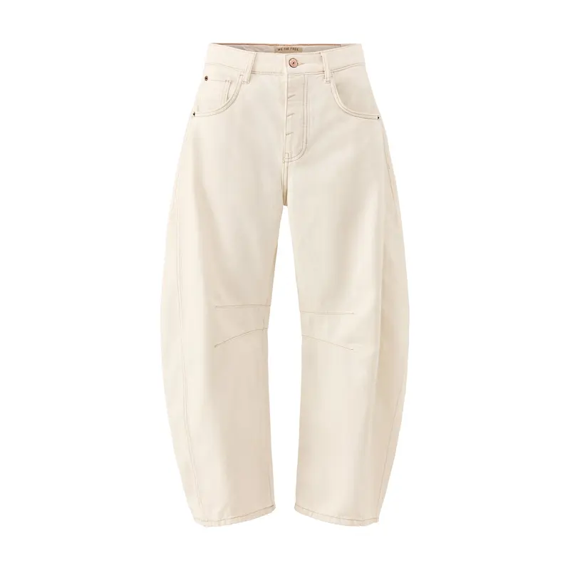 Good Luck Mid Rise Barrel Milk White