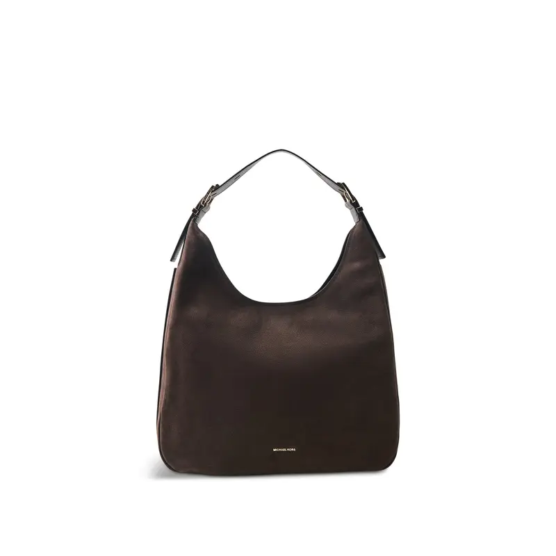 Nolita Suede Large Hobo Shoulder Chocolate Brown