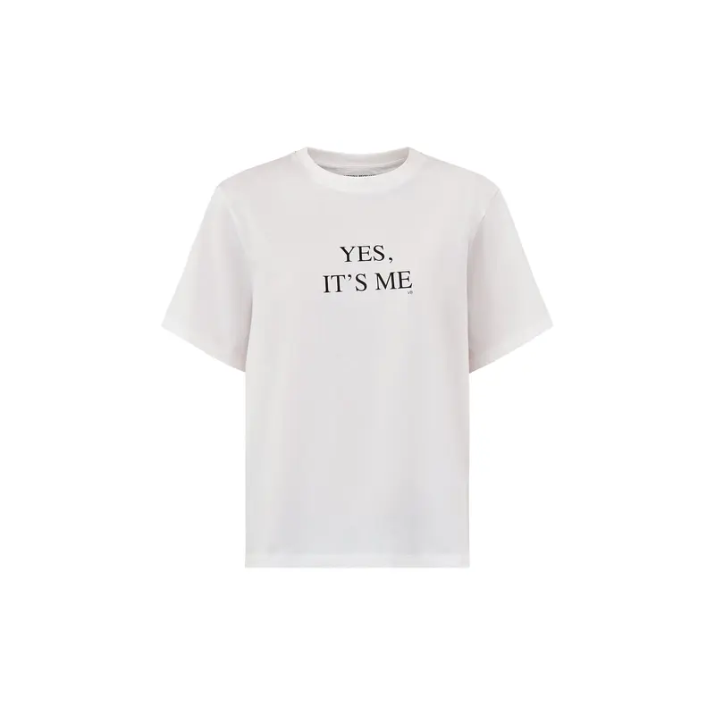 Yes It's Me White Slogan T-Shirt