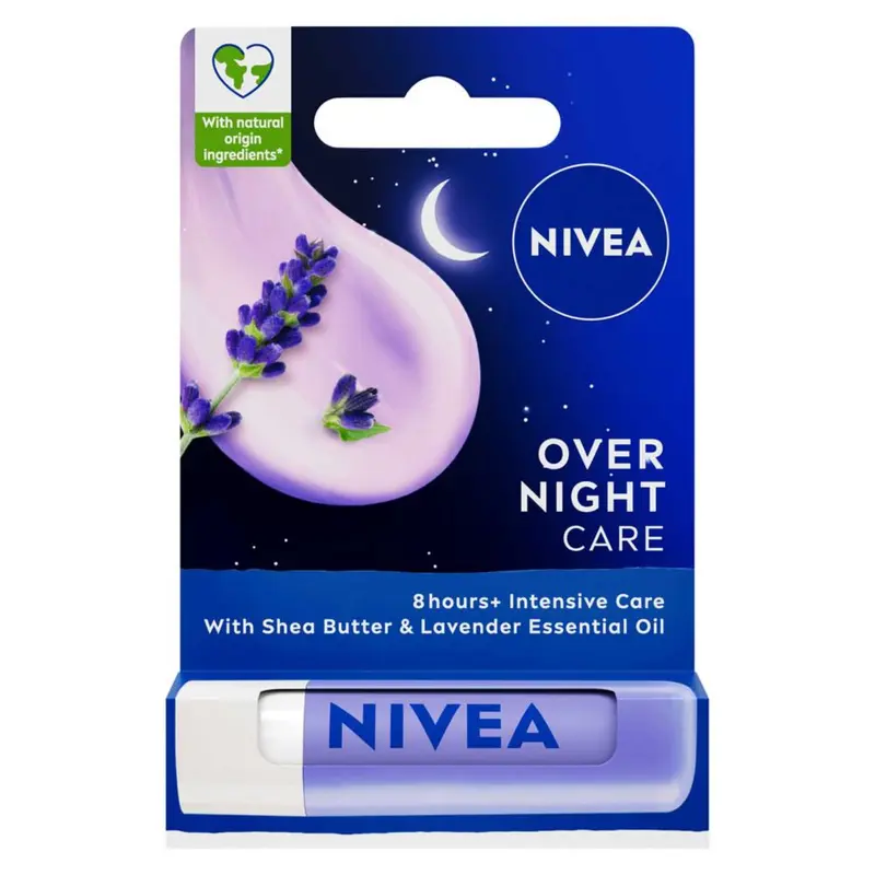 NIVEA Lavender Overnight Care Lip Balm 4.8g