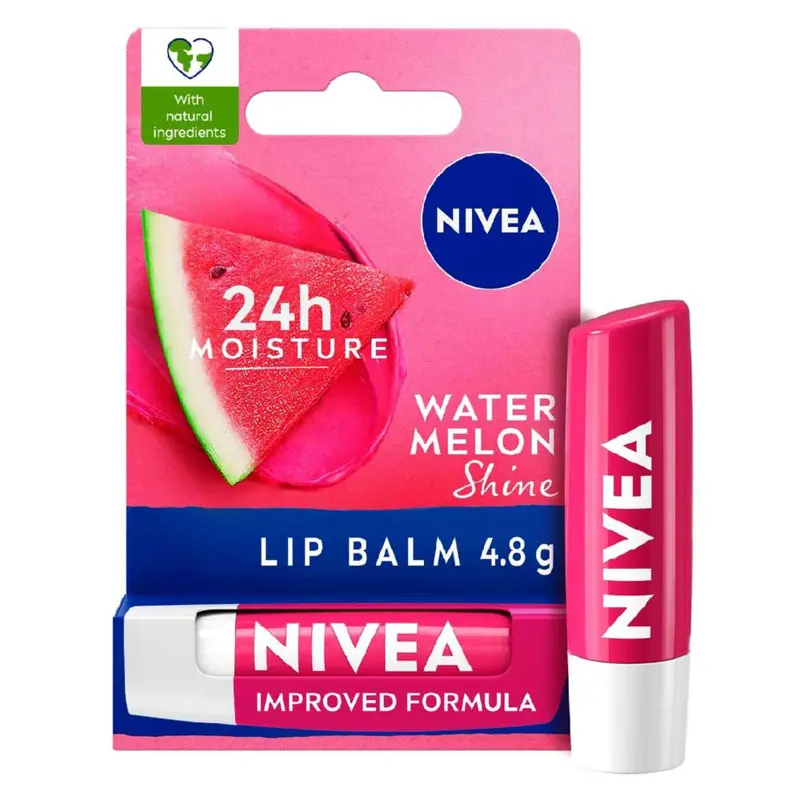 NIVEA Watermelon Shine Lip Balm, 4.8g