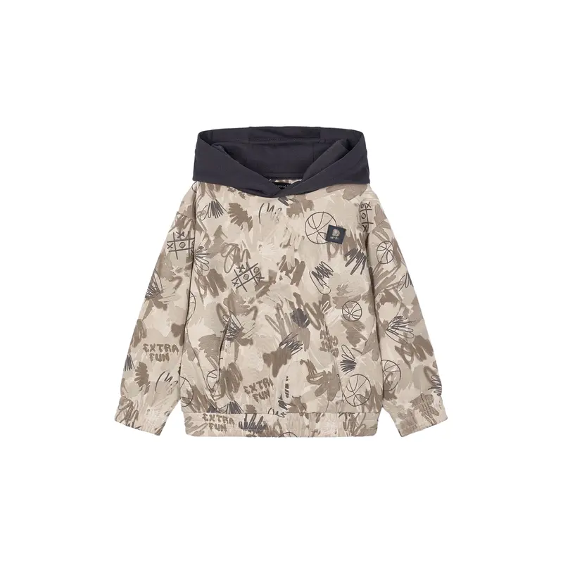 Printed Camo Pullover Cereal