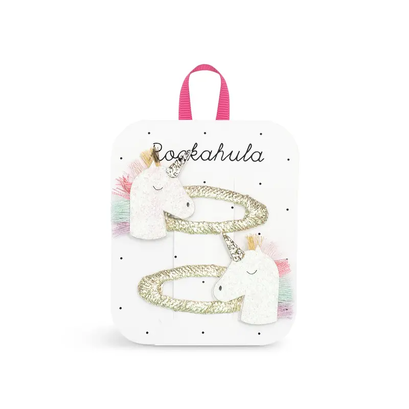 Rainbow Unicorn Hair Clips