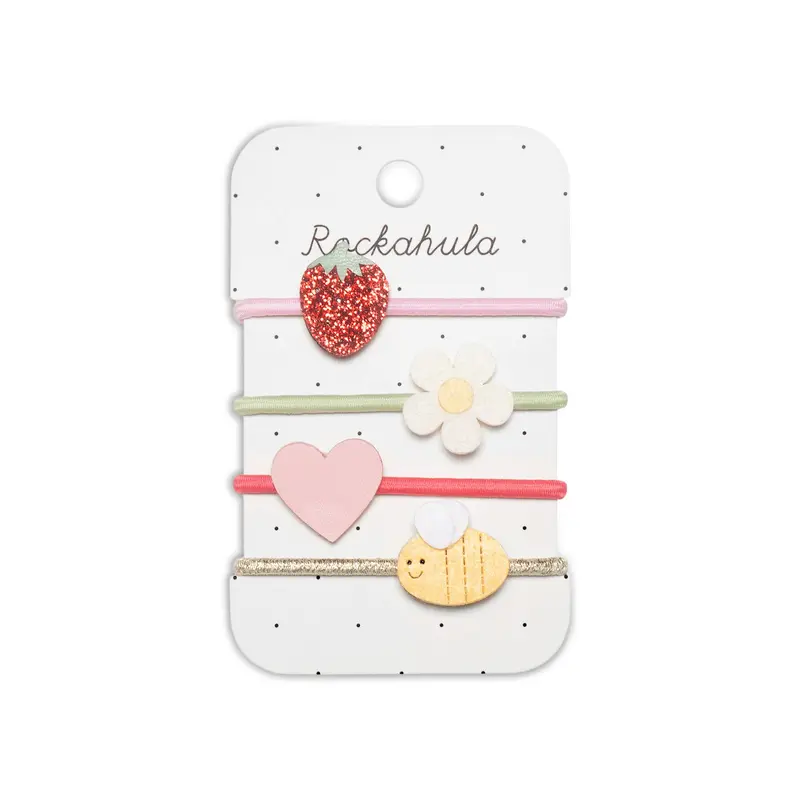 Strawberry Fair Hair Ponies Red