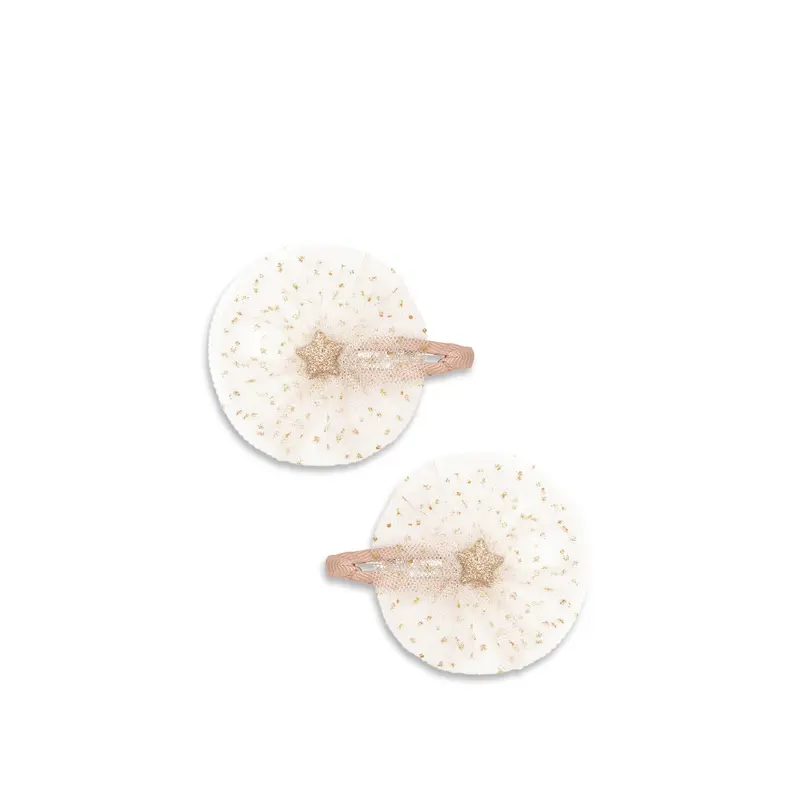 Ballerina Star Clips Ivory