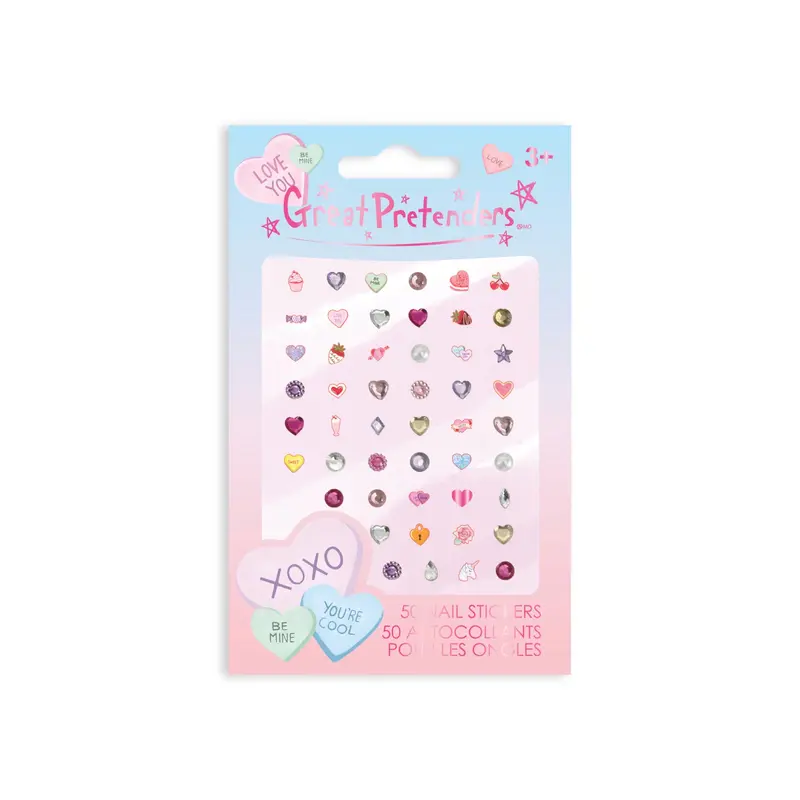 Candy Heart Nail Stickers