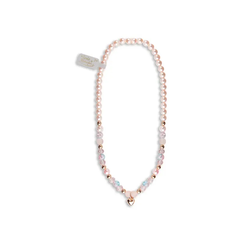 Sweet Heart Necklace Pink