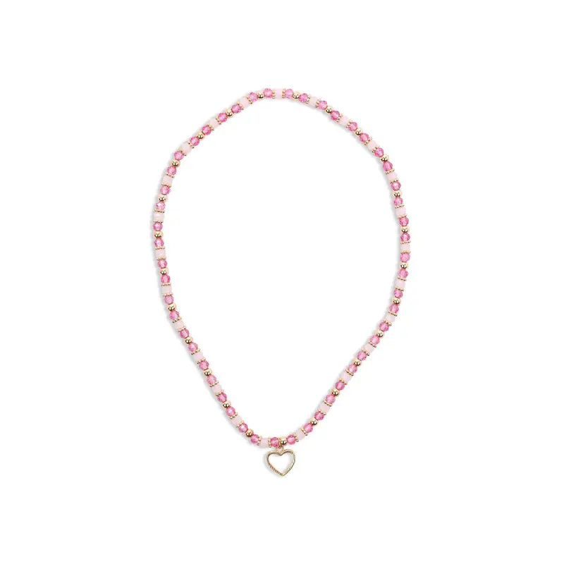 Precious Heart Necklace Pink