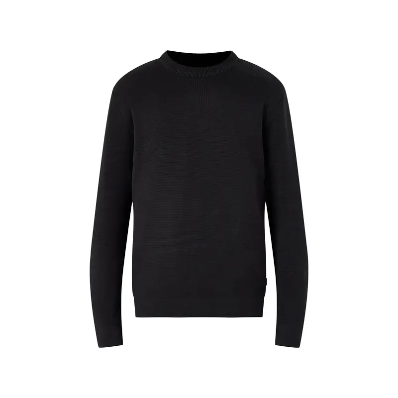 Milano Stitch Crew Knit Black