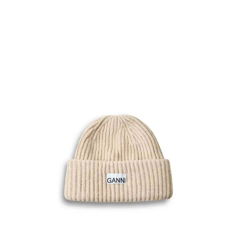 Structured Rib Beanie Sand