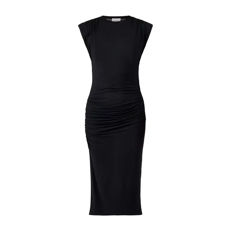 Donna Maxi Long Sleeve Dress Black