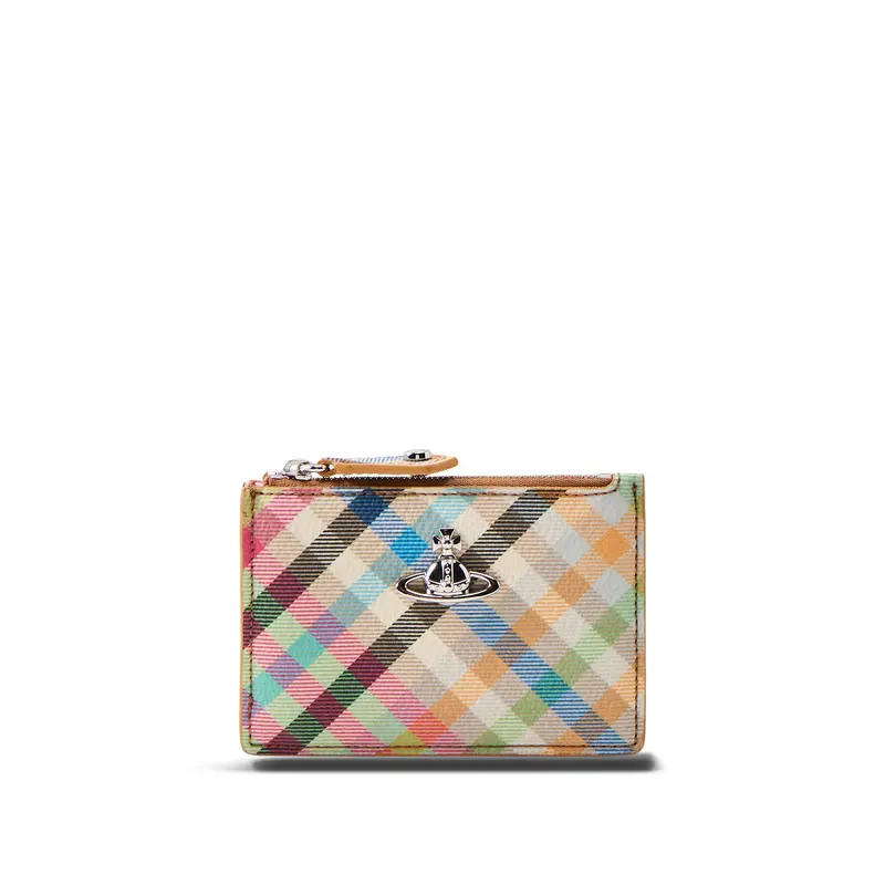 Slim Large Plaid Cardholder Multi