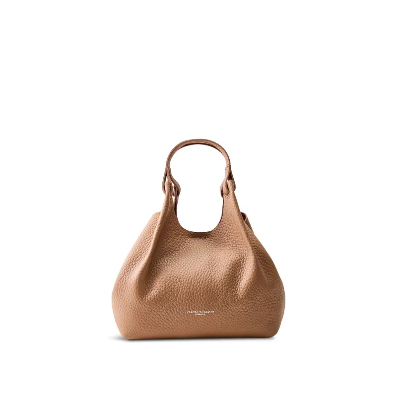 Dua Medium Leather Crossbody Bag Brown