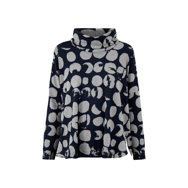 Textured Jersey Boxy Top Grey