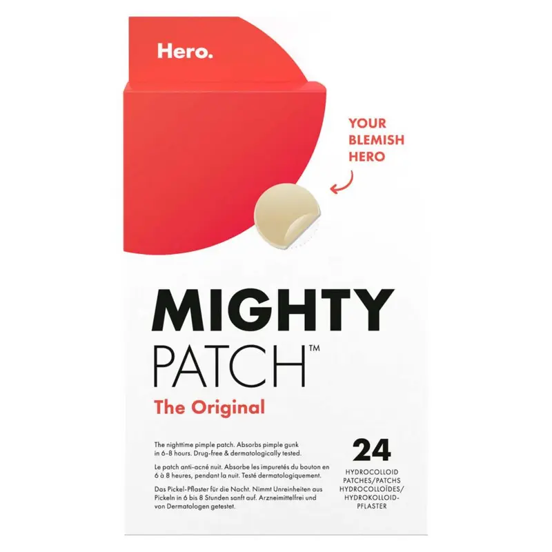 Hero Mighty Patch Original Spot Patches, 24 Hydrocolloid Pimple Patches