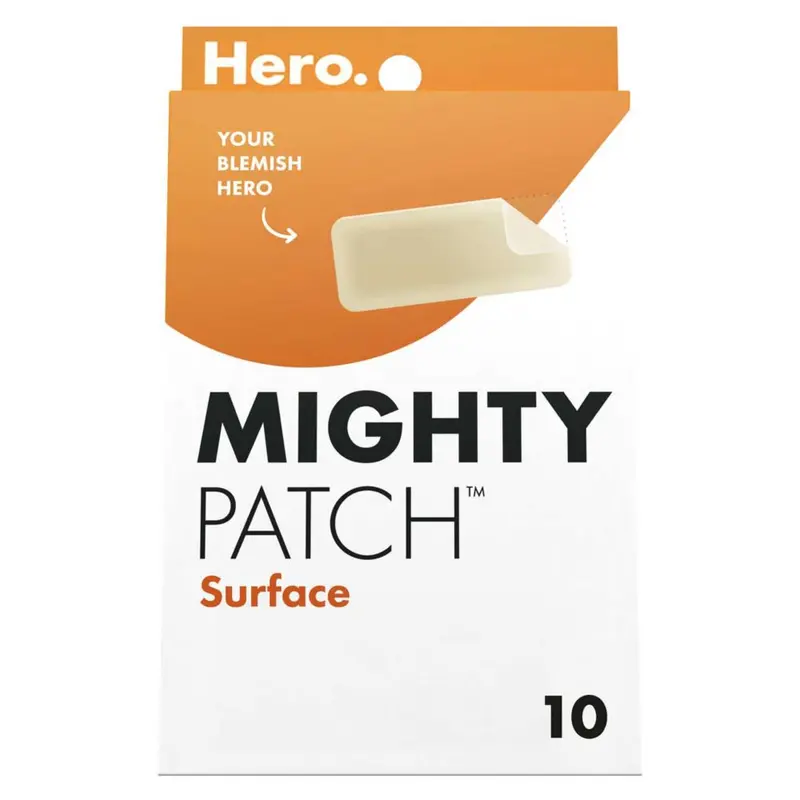 Hero Mighty Patch Surface Spot Patches, 10 Hydrocolloid Acne Patches