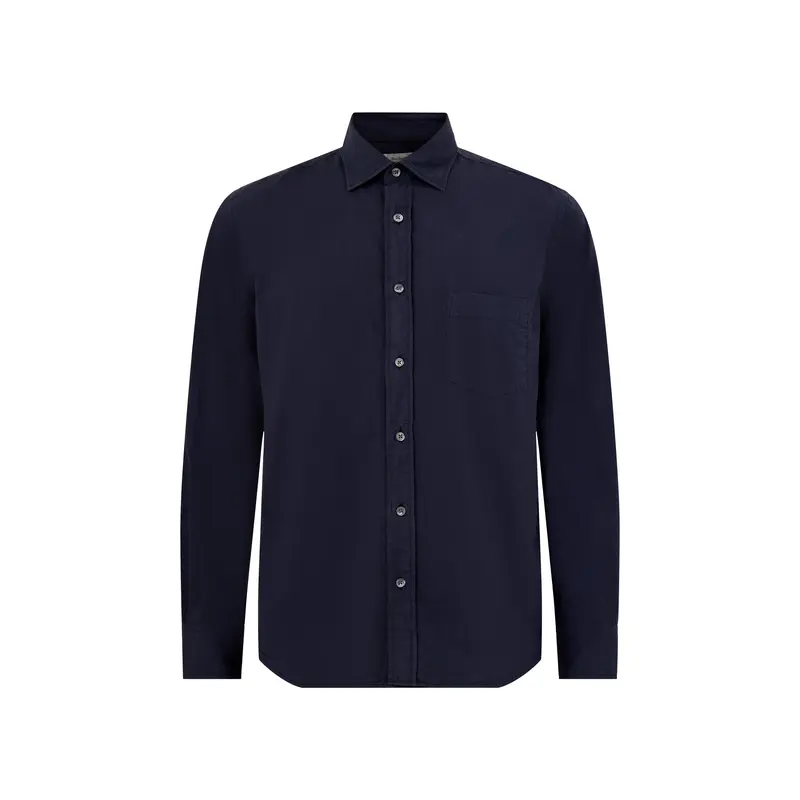 Paul Pat Peach Twill Shirt Navy