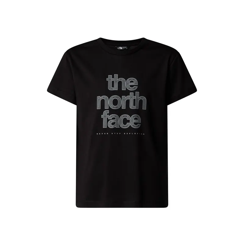 Teen Reflective Logo Relaxed Tee Black