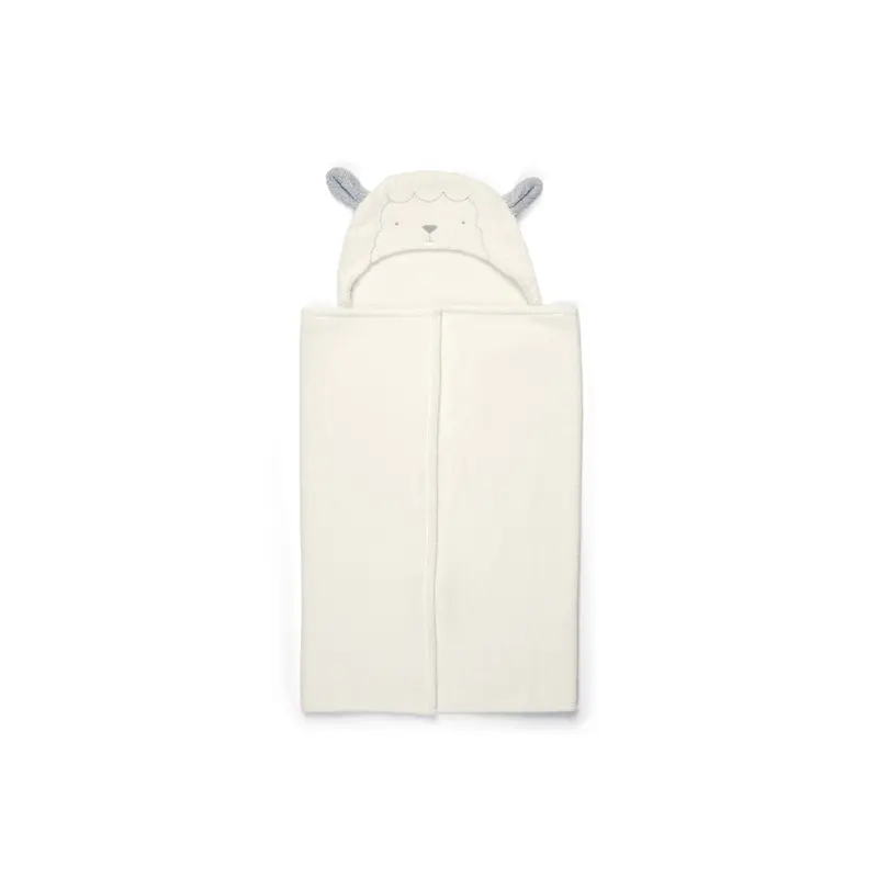 Hooded Towel Lamb White