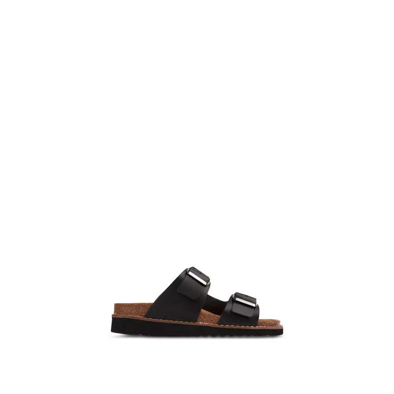 Gerti Footbed Sandals Black