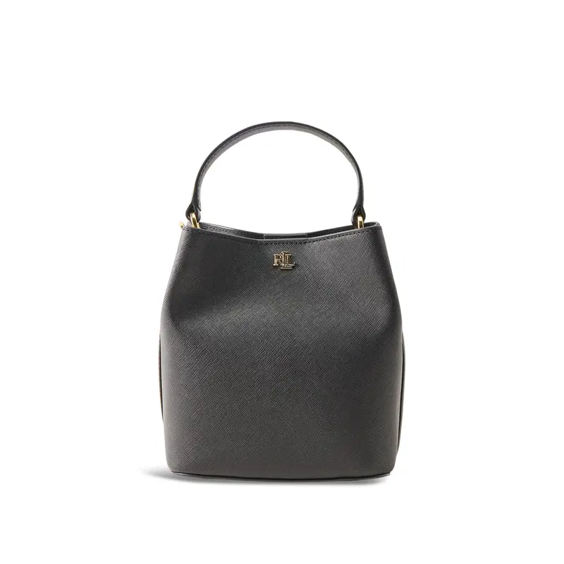 Reese Crosshatch Leather Small Bag Black