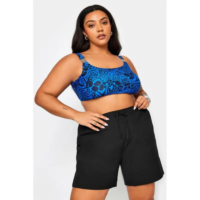 YOURS Curve Black Drawstring Swim Shorts