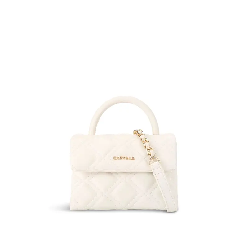 Rosa Top Handle Bag White
