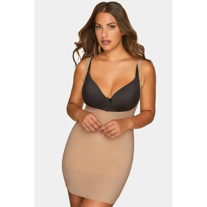 YOURS Curve Nude Control Underbra Slip Dress