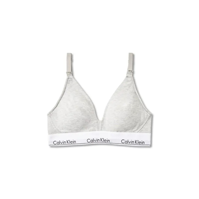 Icon Cotton Maternity Triangle Bra Grey