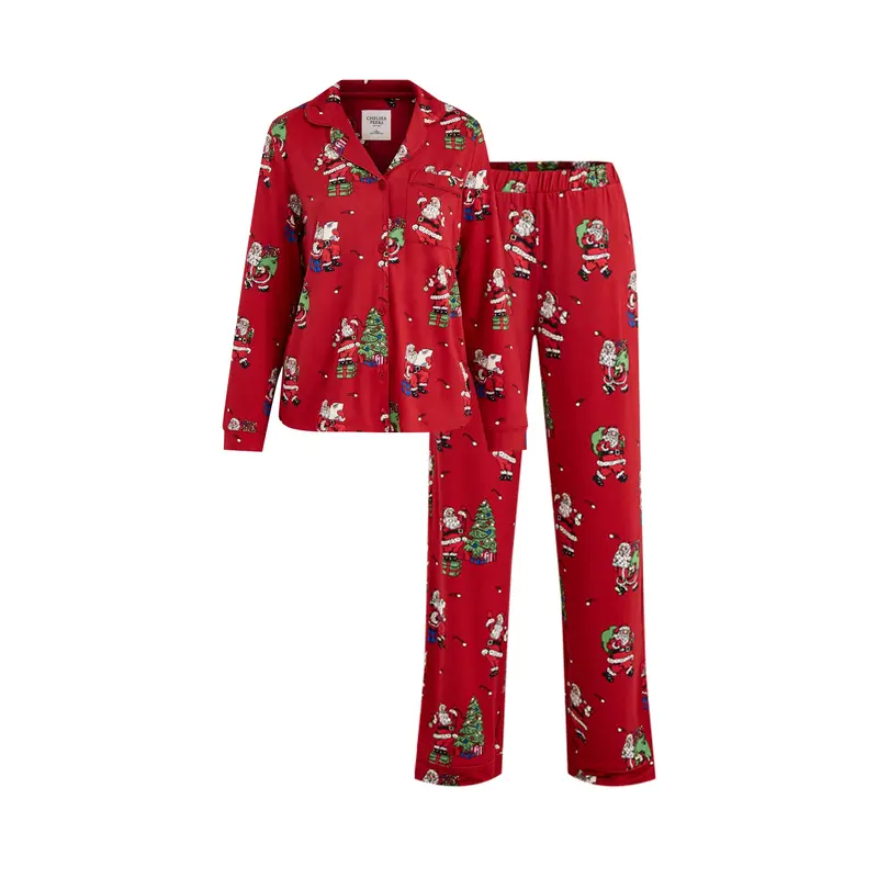 Snowball Santa Pyjama Set Red