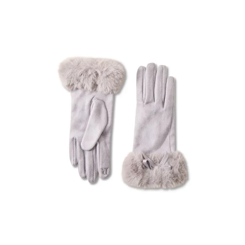 Elodie Shimmer Gloves Grey